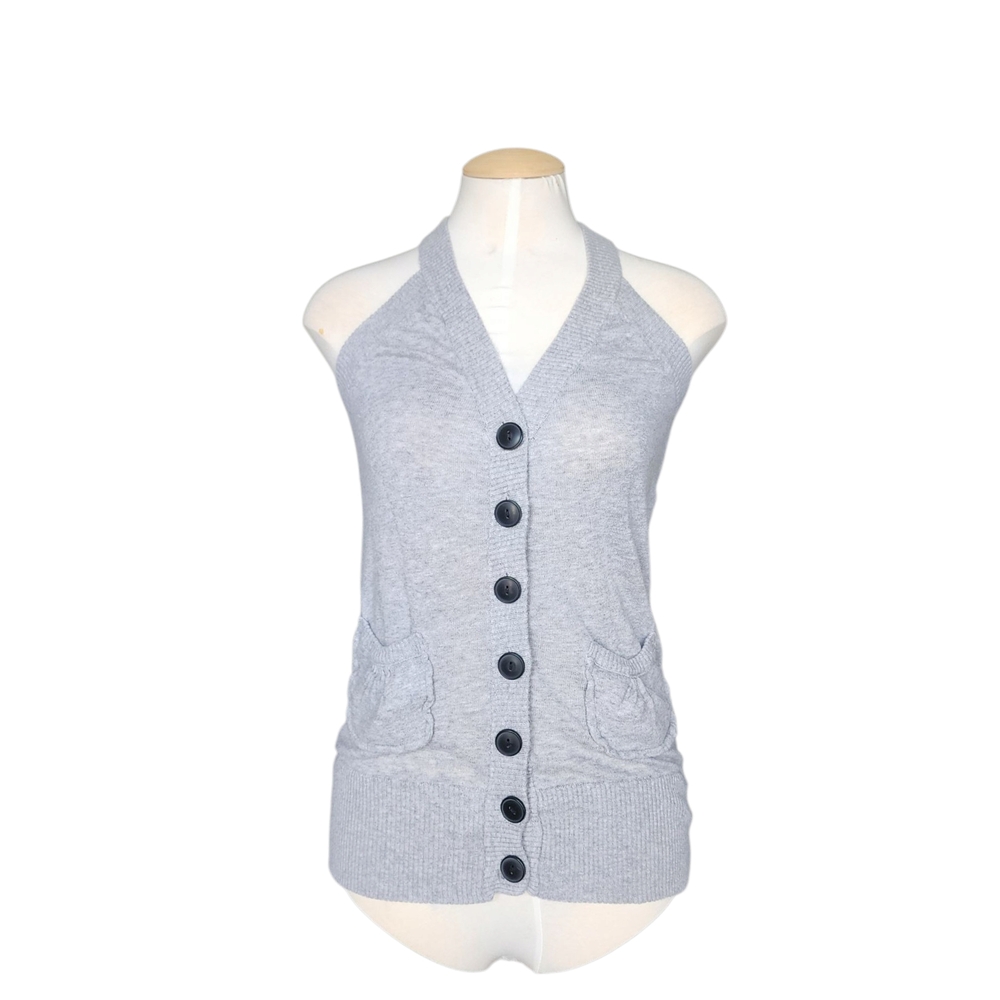Y2K Light Gray Cardigan Tanktop